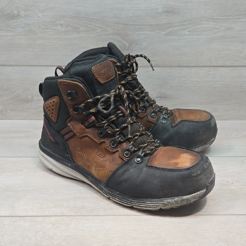 KEEN Men's Utility Steel Toe Work Waterproof Leather Boots Shoes Sz 13D